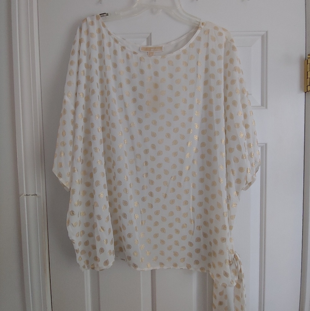 New Michael Kors Short Sleeve Blouse